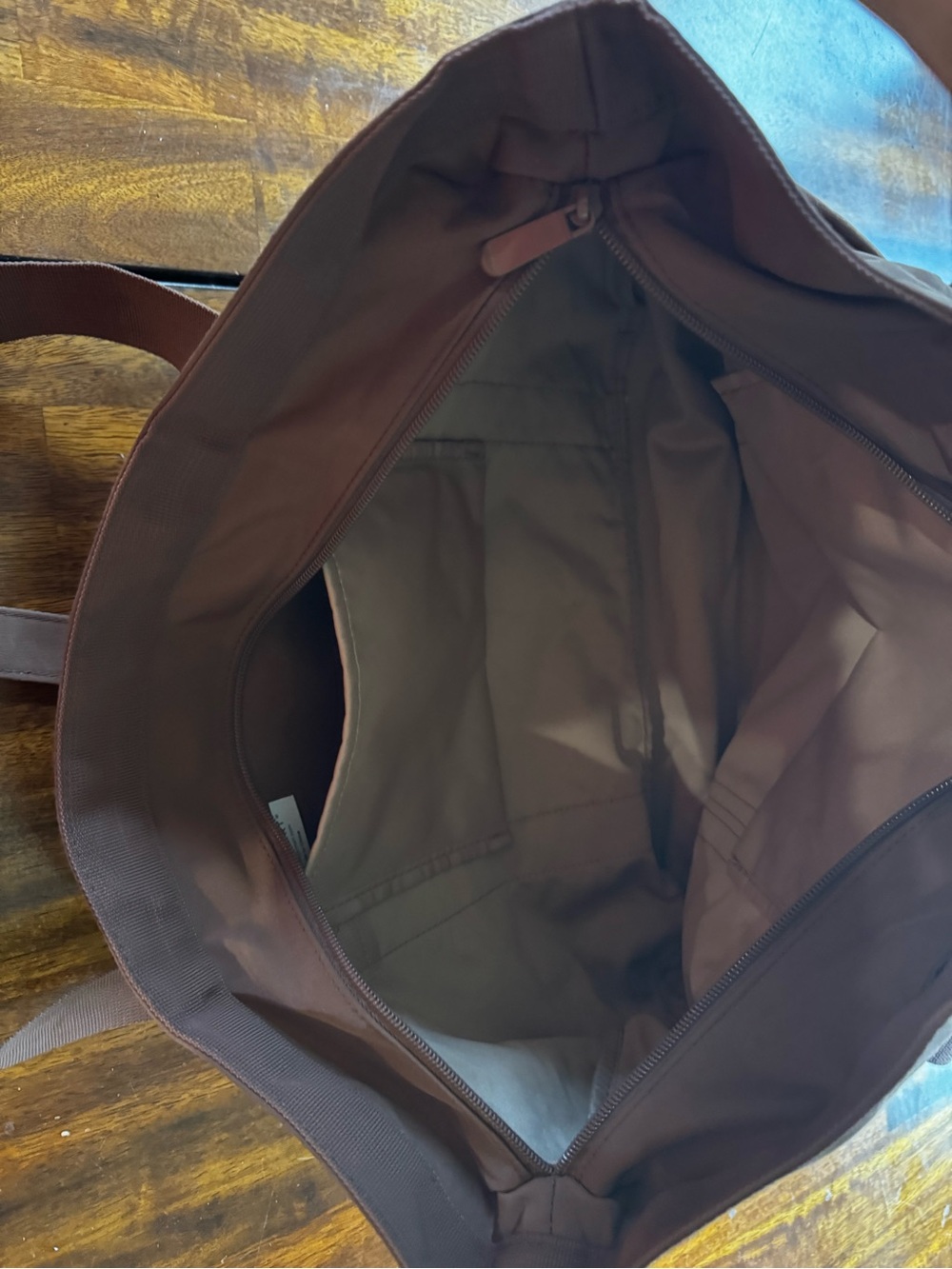 Bagsmart Dark Brown Travel Tote Bag - Picture 5 of 9